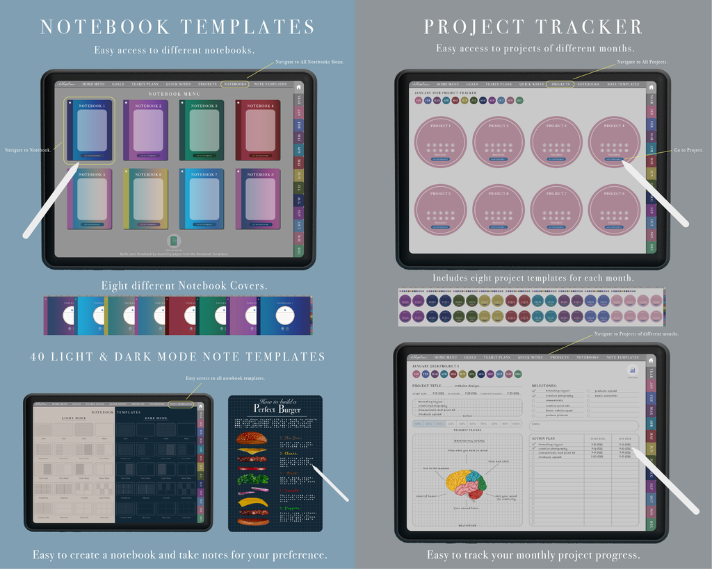 GoodNotes 2026 Premium All-In-One Digital Planner | Chillization