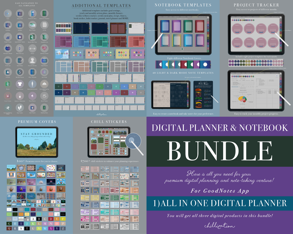 GoodNotes Ultimate Bundle: 2026 Premium All-In-One Digital Planner | 2 ...