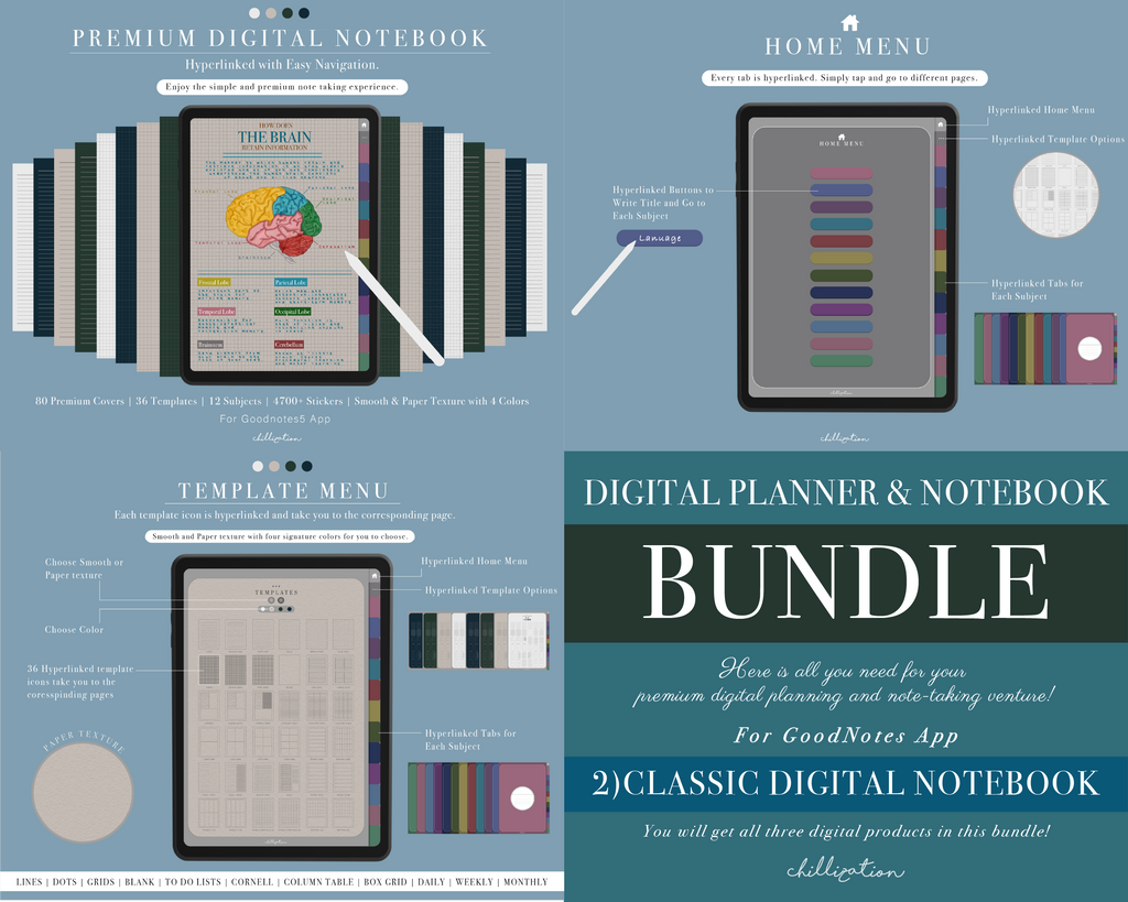 GoodNotes Ultimate Bundle: 2026 Premium All-In-One Digital Planner | 2 ...