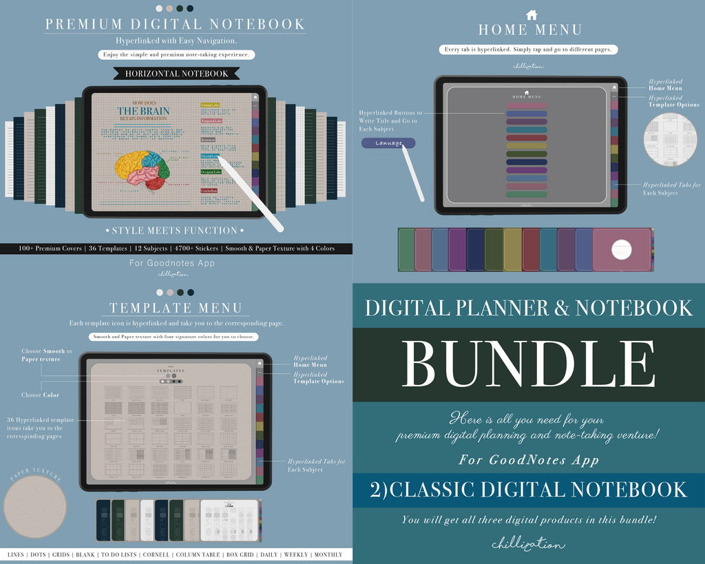 GoodNotes Ultimate Bundle: 2026 Premium All-In-One Digital Planner | 2 ...